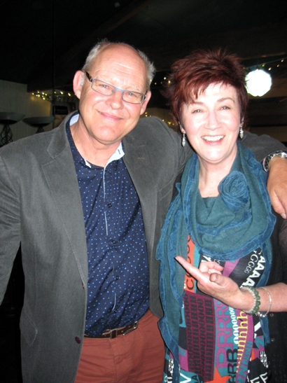 Photo of Ruud Kleinpaste with Melody McLaughlin, kiwi coordinator, RFPT