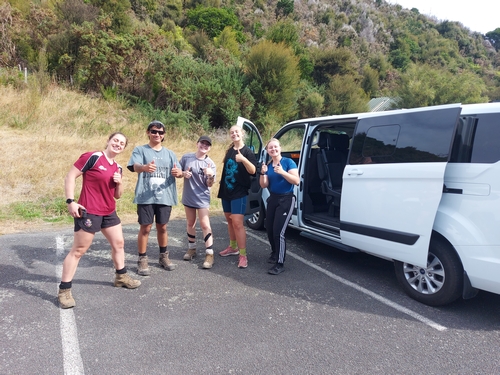 Arriving to help with conservation work in the Remutaka Forest Park